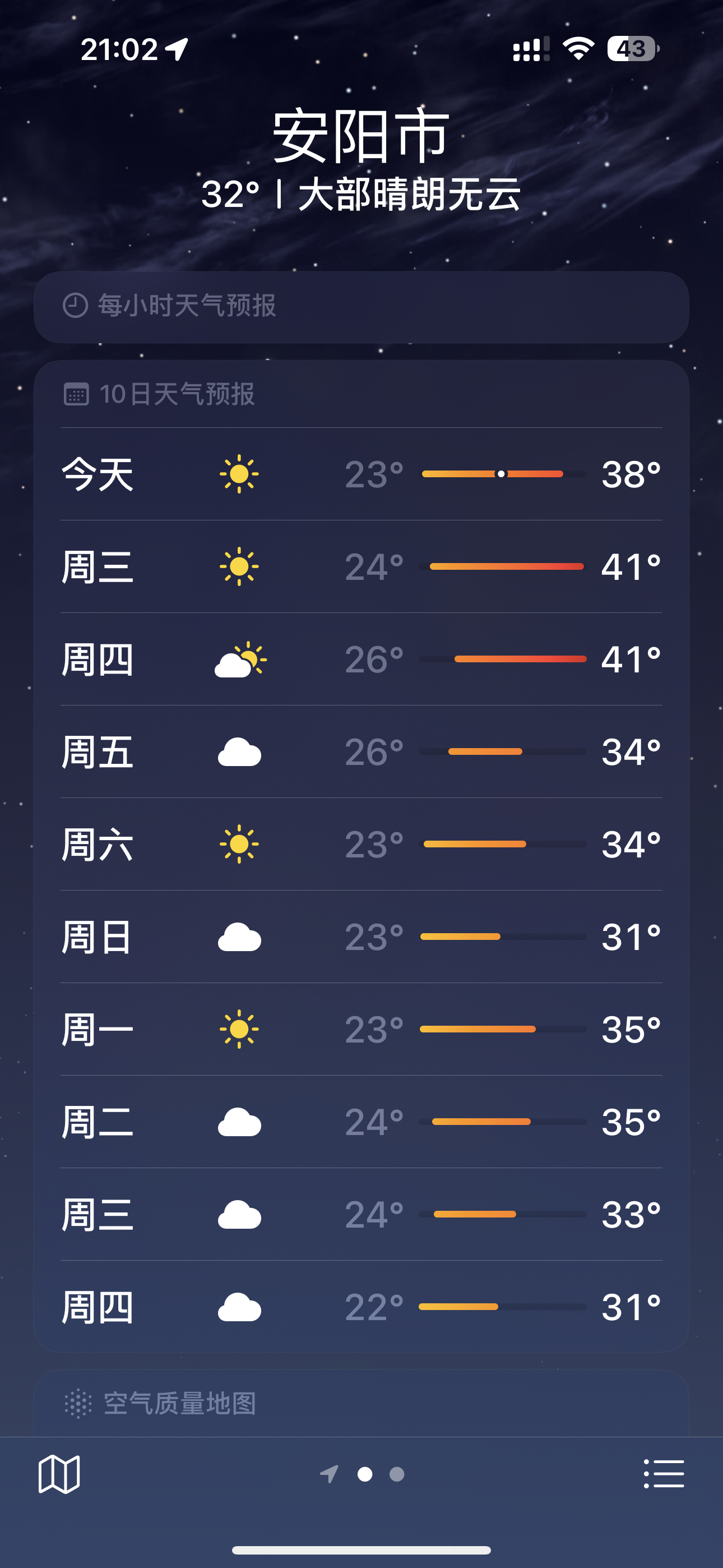 安阳最新天气预报通知