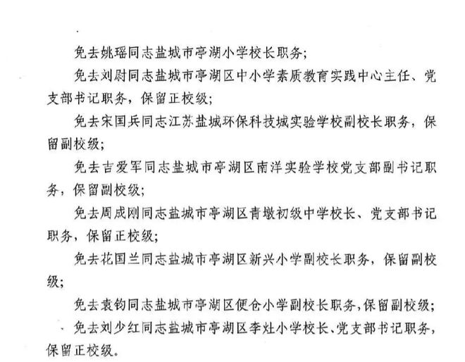 亭湖区小学人事任命揭晓，引领教育新篇章开启